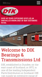 Mobile Screenshot of dikbearings.co.uk